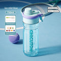 Chicutom 750ml Spray Sports Water Bottle with Straw and Stickers