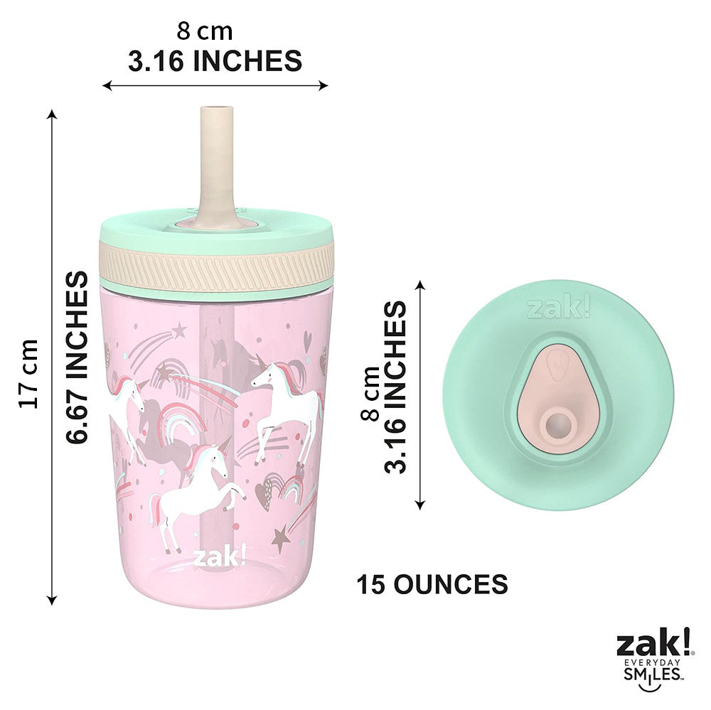 Zak Designs kids straw cup set, cartoon pattern, product photo nine