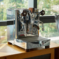LELIT Bianca V3 vintage-style dual boiler semi-automatic coffee machine with E61 group head