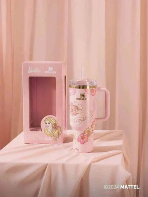 Barbie x Stanley limited edition insulated water bottles and retro tumblers with vintage design