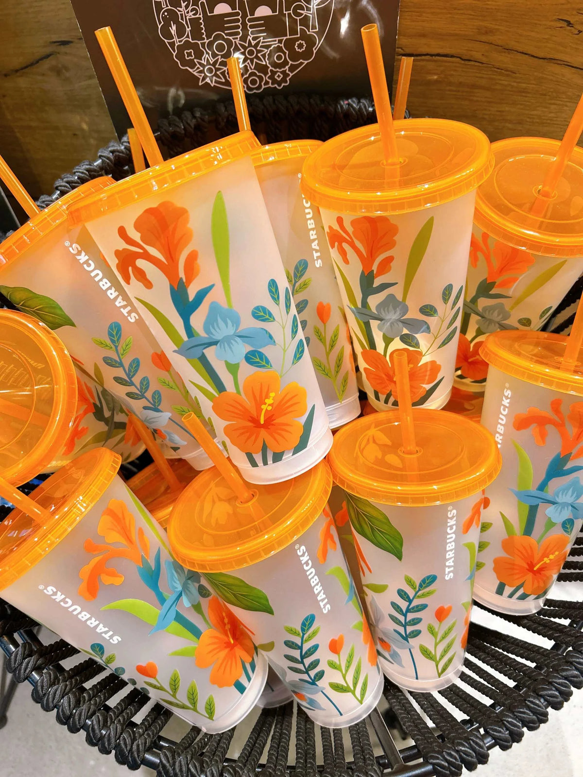 Authentic UK Starbucks Eco-friendly Cup Small Durian Autumn 2025 Christmas New Arrival [Pre-order].