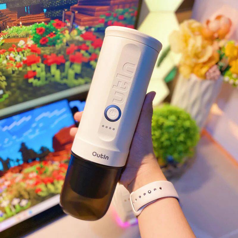 Outin Mino Nano portable espresso machine for outdoor camping, car, and home use