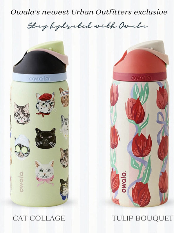 Owala FreeSip Insulated Stainless Steel Water Bottle - Exclusive Designs