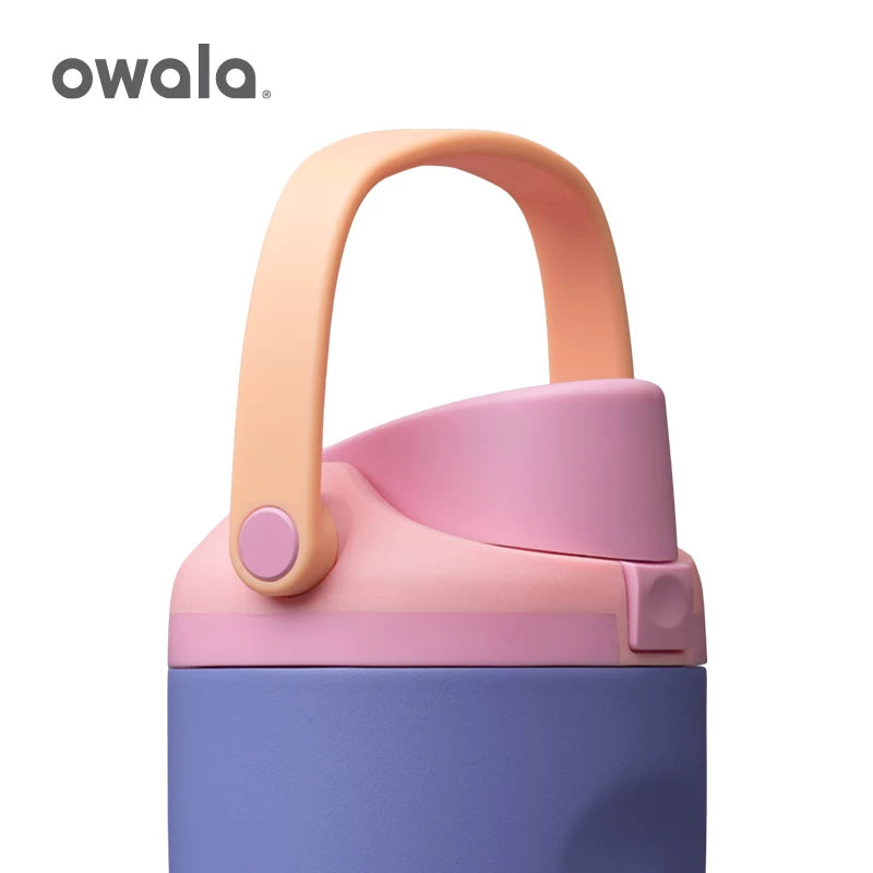Owala kids stainless steel water bottle Rose Quartz color