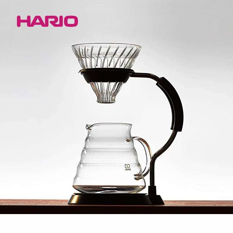 HARIO V60 Glass & Stainless Steel Drip Set | The Ultimate Pour-Over Elegance