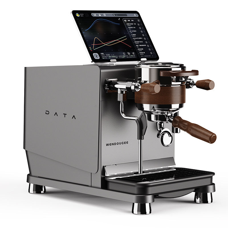 WENDOUGEE DATA S professional dual boiler espresso machine with touchscreen and intelligent pressure profiling
