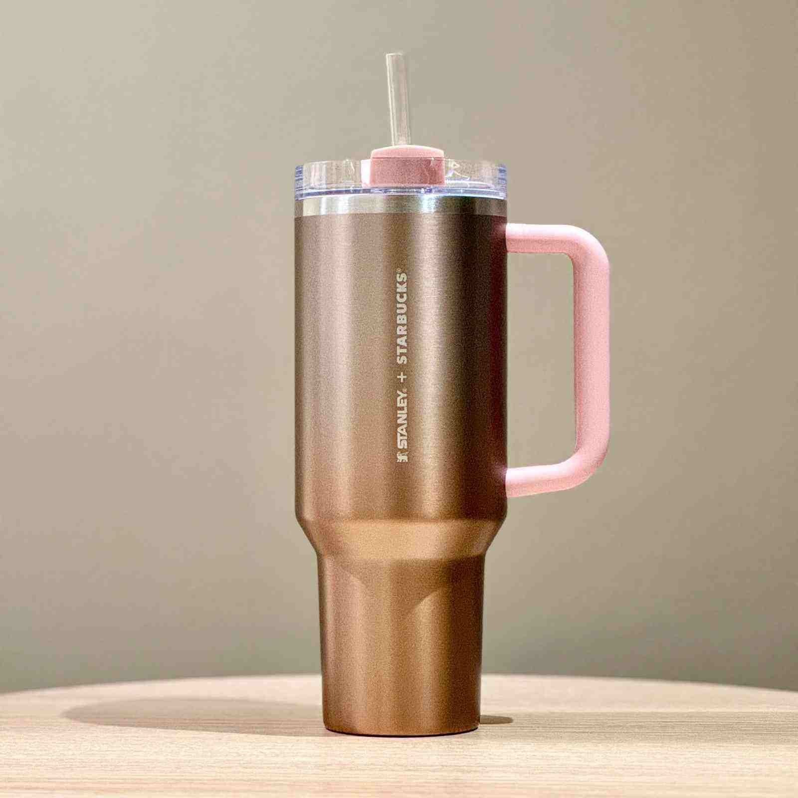 Starbucks Sakura pink minimalist ceramic mug and polka dot tumbler showcasing cherry blossom design