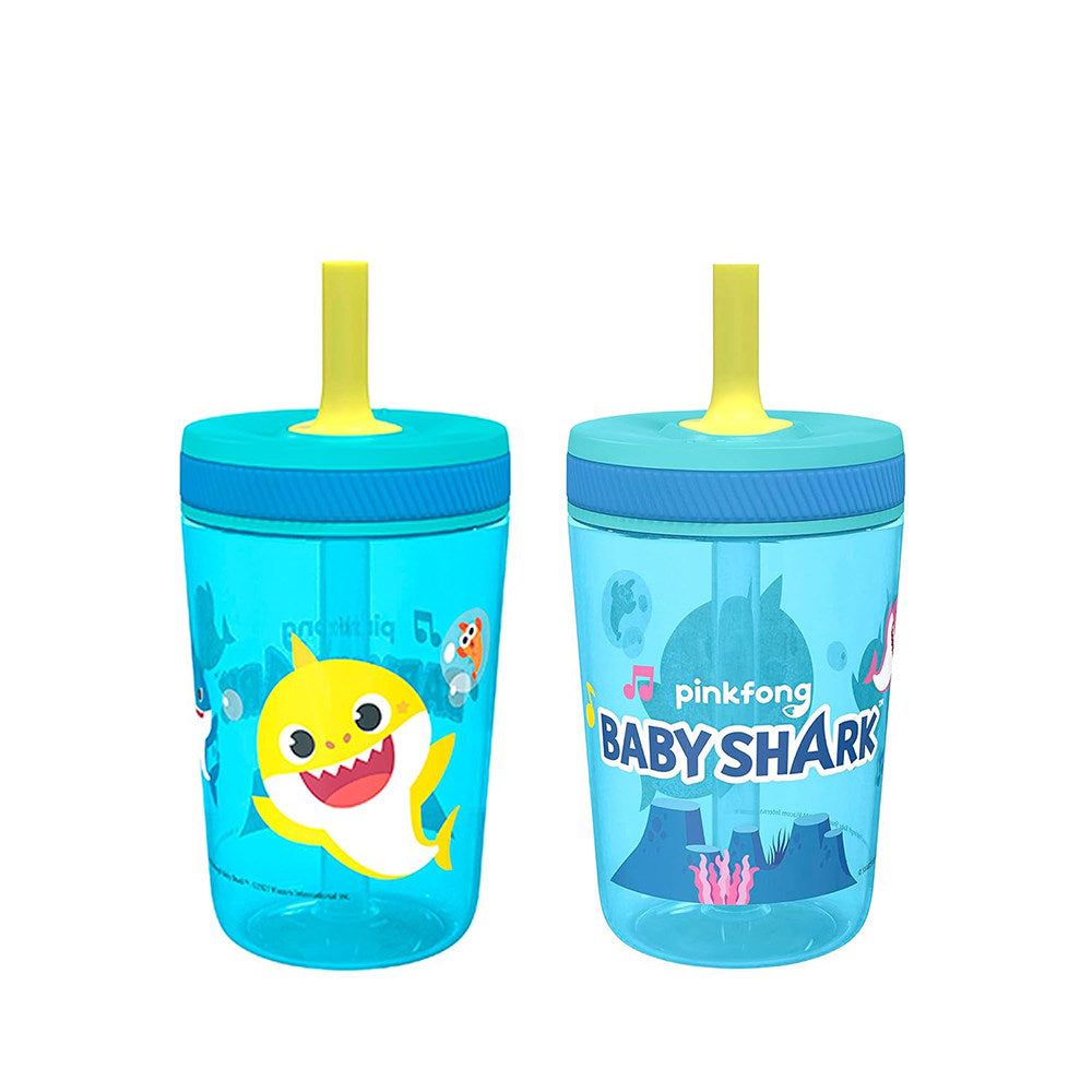 Zak Designs kids straw cup with soft silicone straw, product photo eleven