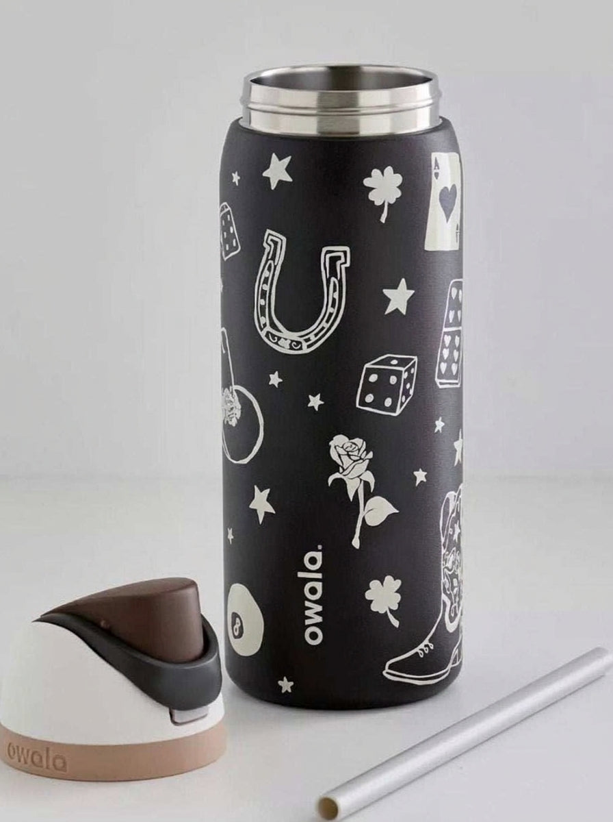 Owala FreeSip insulated bottle with push-button cap, fifth product view