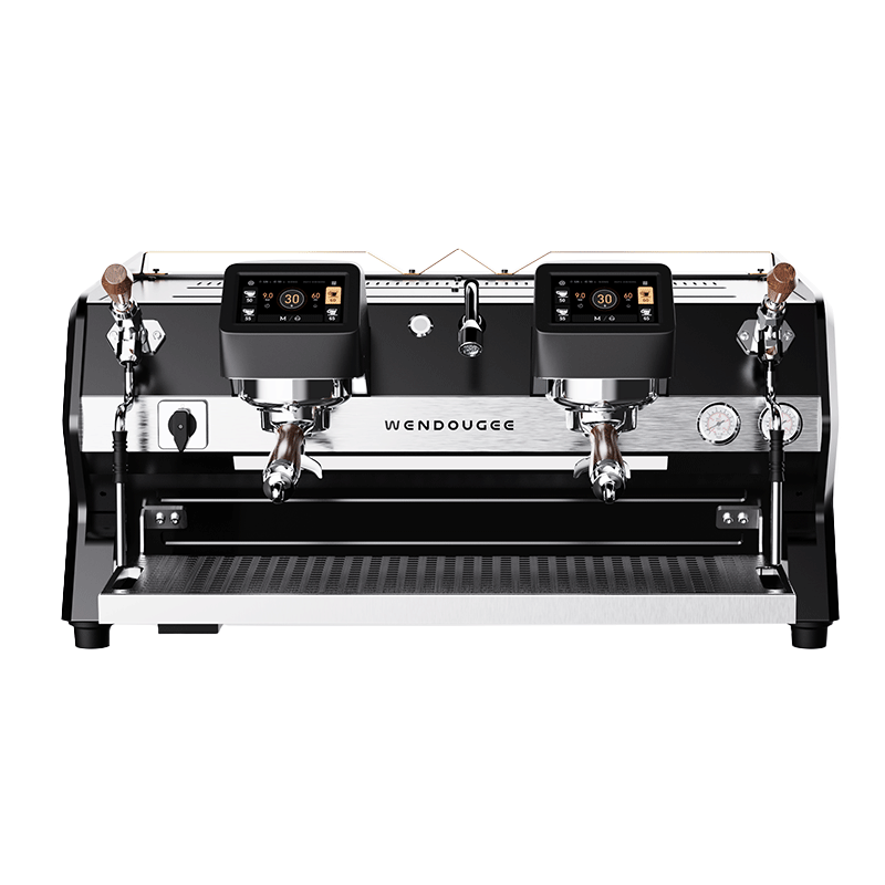 Wendougee SDRAGON-SAT high-volume dual-boiler espresso machine with touchscreen for professional coffee shops