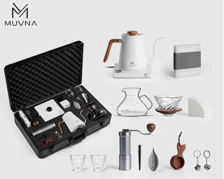 MUVNA Plan-A pour over coffee set, White edition