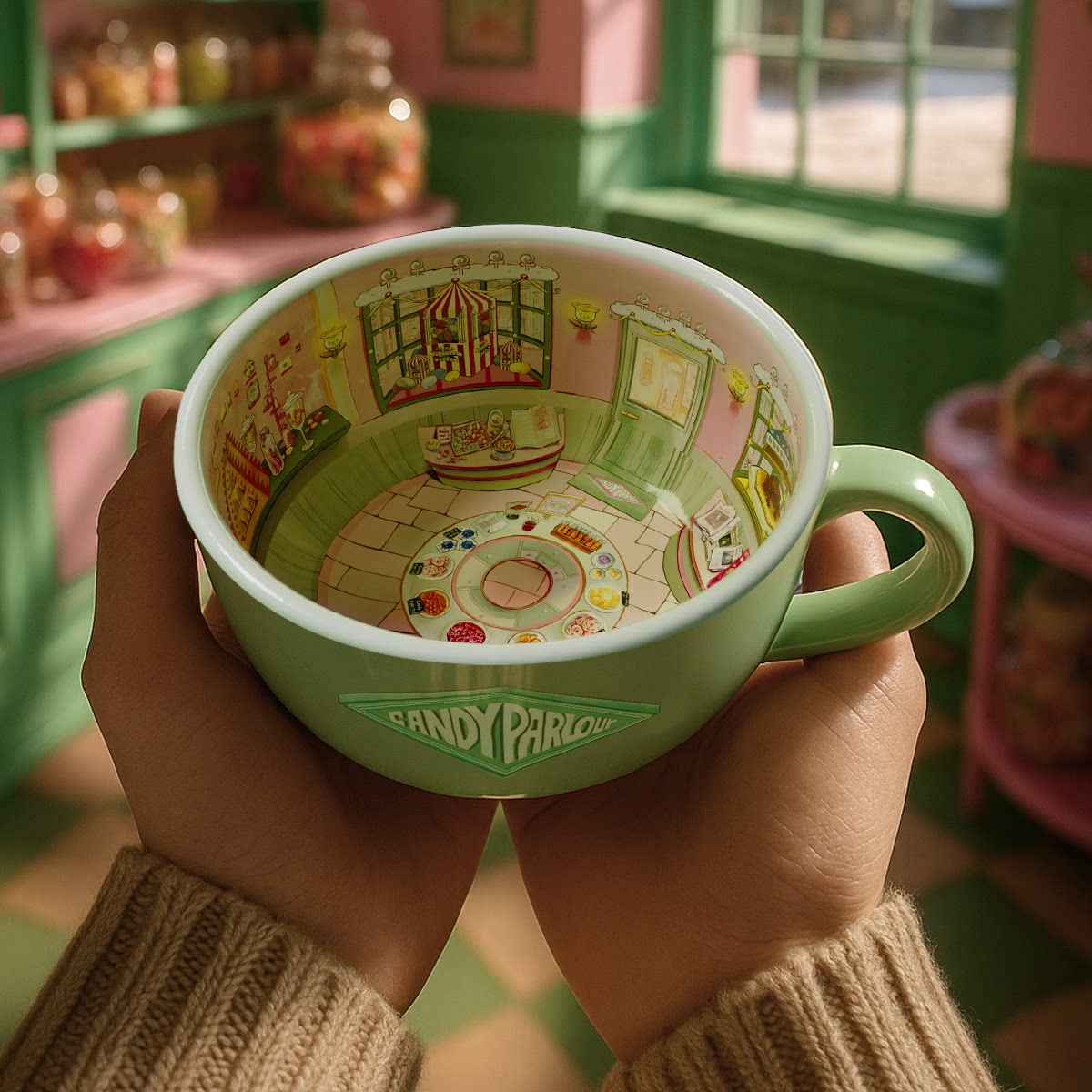 Van Gogh "Candy Shop" Glazed Ceramic Mug | A Sweet Morning Escape