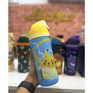 Hand holding Owala Pokémon water bottle, front view