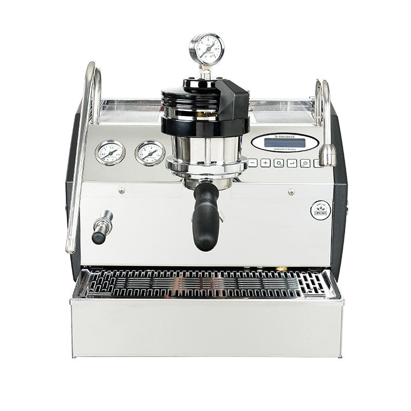 La Marzocco GS3 dual boiler home espresso machine with professional features and sleek design