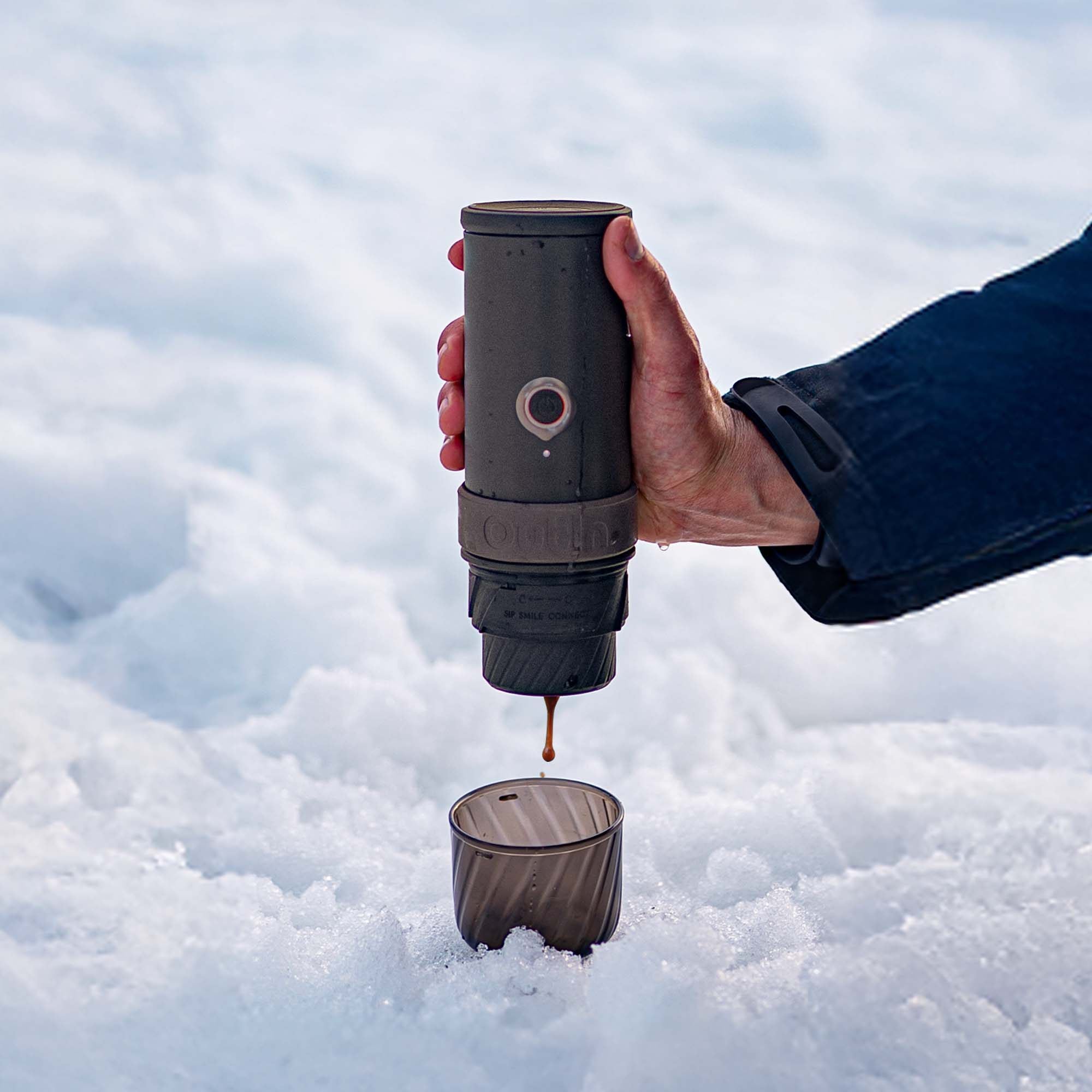 Outin Mino Nano portable espresso machine for outdoor camping, car, and home use