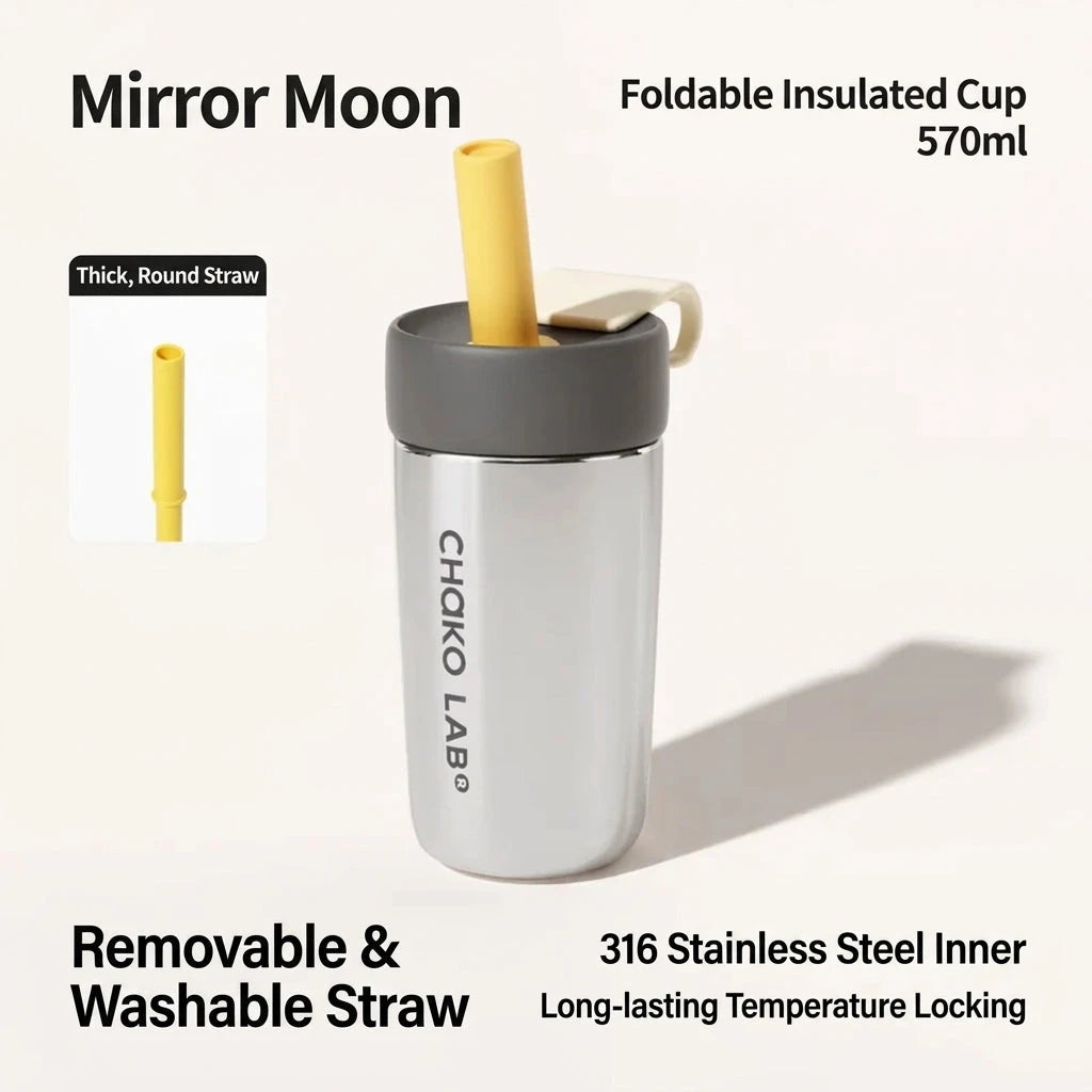 CHaKOLAB tumbler in hand showing size