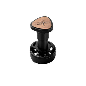 IKAPE Espresso Distributor rotary coffee leveler with wooden handle and stainless steel base