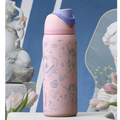 The American version of Owala's new Valentine's Day limited edition pink angel model insulated cup handle straw has a large capacity of 945ml