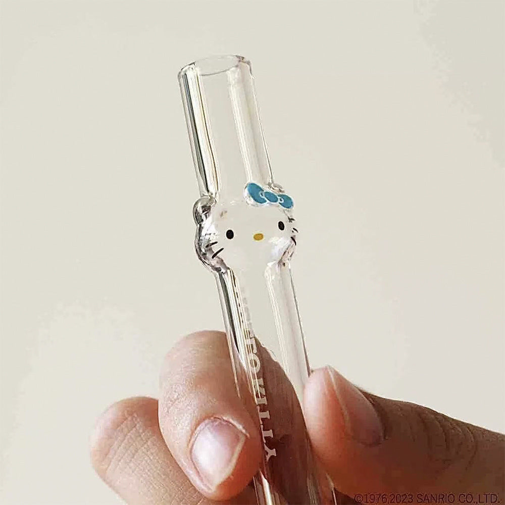 Hello Killa Hello Kitty Glass Straw Accessory | Cup To Machine