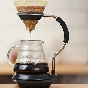 HARIO V60 Glass & Stainless Steel Drip Set | The Ultimate Pour-Over Elegance