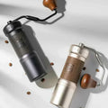 1zPresso K-Ultra premium manual coffee grinder with adjustable conical burrs and foldable handle for precise grinding
