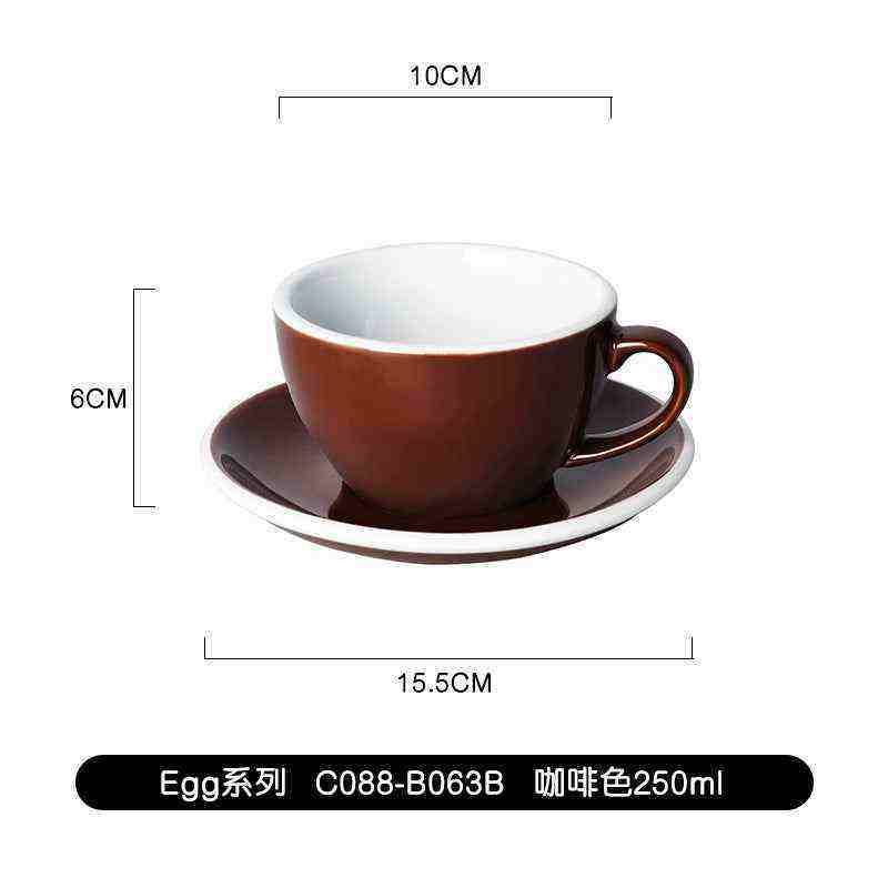 Loveramics Etoile Edition egg-shaped ceramic coffee cup with floral design and matching saucer