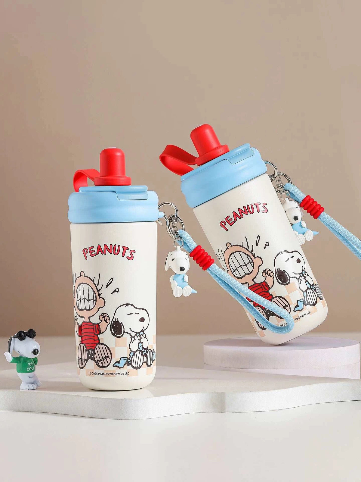 OCE Flower Tea Cup, Women's Ice Cup, Insulated Cup, Snoopy Cartoon 316 Water Cup, Large Capacity Insulated Straw Cup