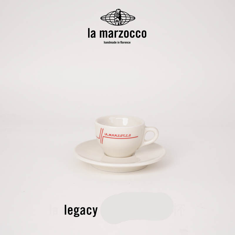 La Marzocco Heritage ceramic coffee cup and saucer set with elegant Italian design