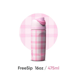 Owala Highland Pink plaid bottle 16 oz capacity photo
