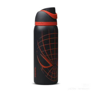Owala FreeSip Spider-Man insulated water bottle with covered spout and carry loop for daily hydration
