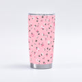 Cup To Machine Pink Floral Insulated Stainless Steel Tumbler