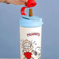 OCE Flower Tea Cup, Women's Ice Cup, Insulated Cup, Snoopy Cartoon 316 Water Cup, Large Capacity Insulated Straw Cup