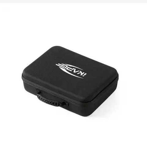 IKAPE Hard Shell portable espresso maker travel case black rugged EVA with custom foam compartments and zipper pocket