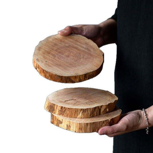 Wooden Coasters | قواعد خشب طبيعي فاخر لعزل الحرارة بأناقة عالية 🪵✨