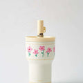 OCE Beijing Huaxin 306 stainless steel insulated cup for women, high aesthetic value, niche in-person portable tea strainer and straw cup