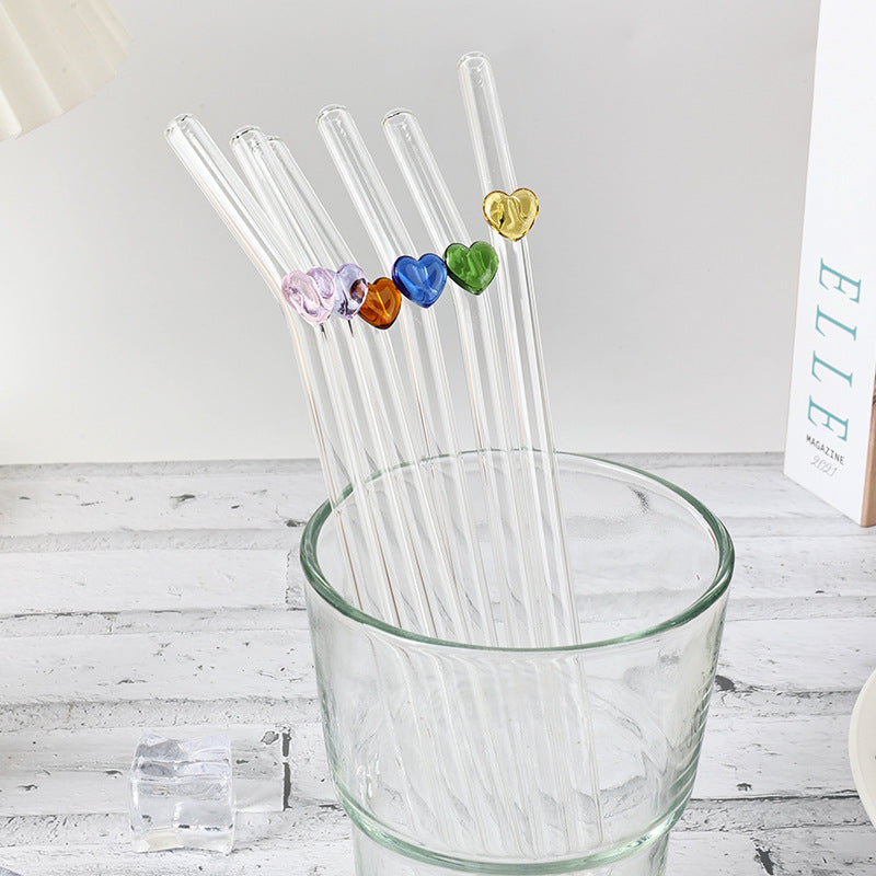 Fuming Cute Handmade Reusable Glass Straws | Cup To Machine