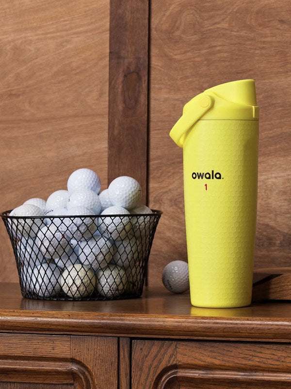 Owala ステンレスボトル 限定 ゴルフコレクション30oz イエロー Owala Golf Water Bottle, FreeSip Sway 30 oz Insulated – Cup To Machine