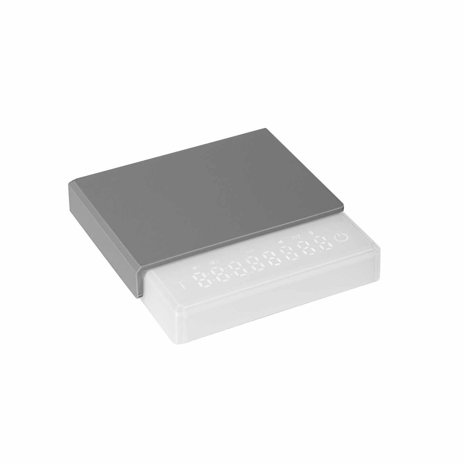 Mini Coffee Scale with timer and digital display for precise espresso brewing in black and white colors
