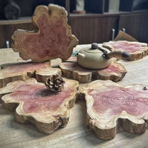 Wooden Coasters | قواعد خشب طبيعي فاخر لعزل الحرارة بأناقة عالية 🪵✨