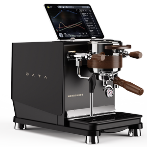WENDOUGEE DATA S dual boiler espresso machine with smart IoT touchscreen and pressure profiling features