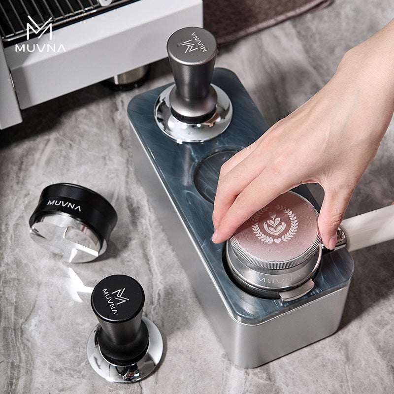 موزع قهوة MUVNA إيطالي من ستانلس ستيل عالي الجودة بتصميم أنيق ومتوافق مع معظم حوامل البورتافلتر