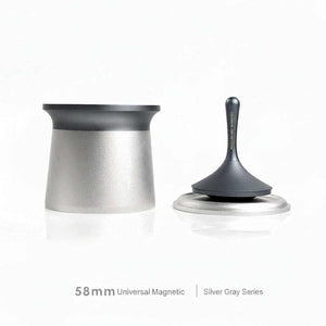 AIRFLOW 58mm universal magnetic espresso dosing funnel on portafilter