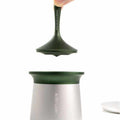 AIRFLOW 58mm universal magnetic espresso dosing funnel on portafilter