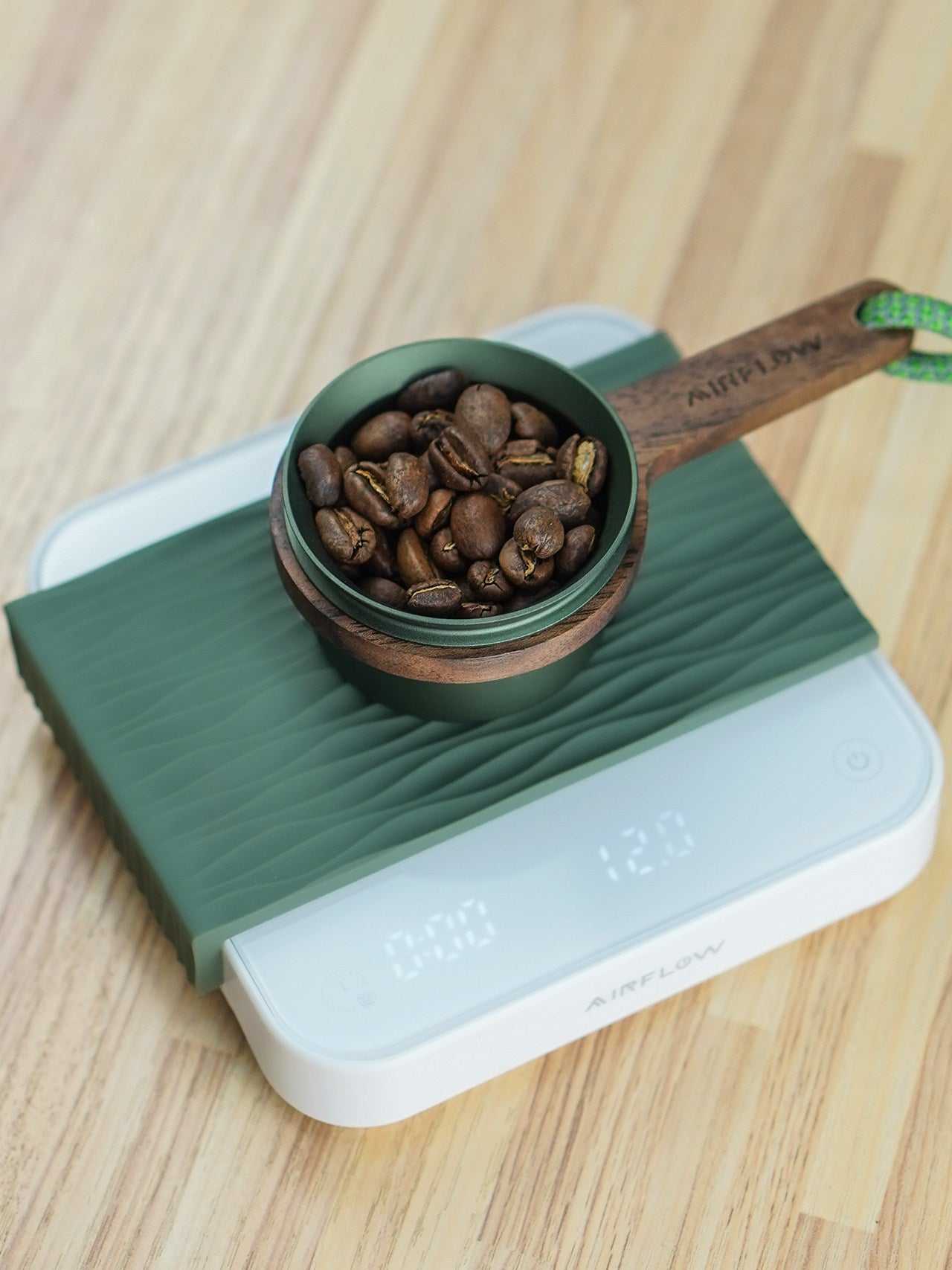AIRFLOW Mini Digital Coffee Scale with Timer for precise espresso brewing