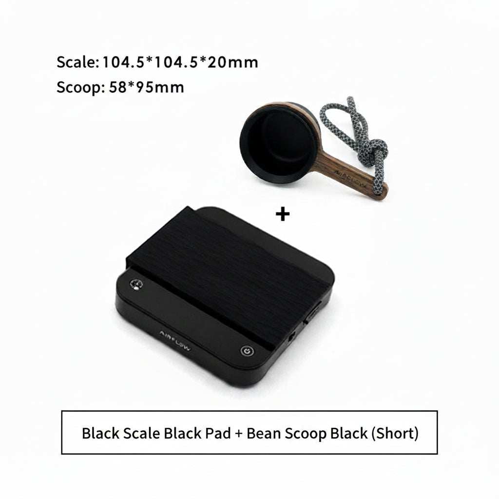 AIRFLOW mini digital coffee scale with timer for precise espresso measurements
