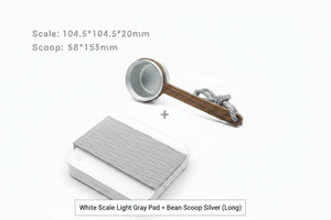 AIRFLOW mini digital coffee scale with timer on espresso machine drip tray