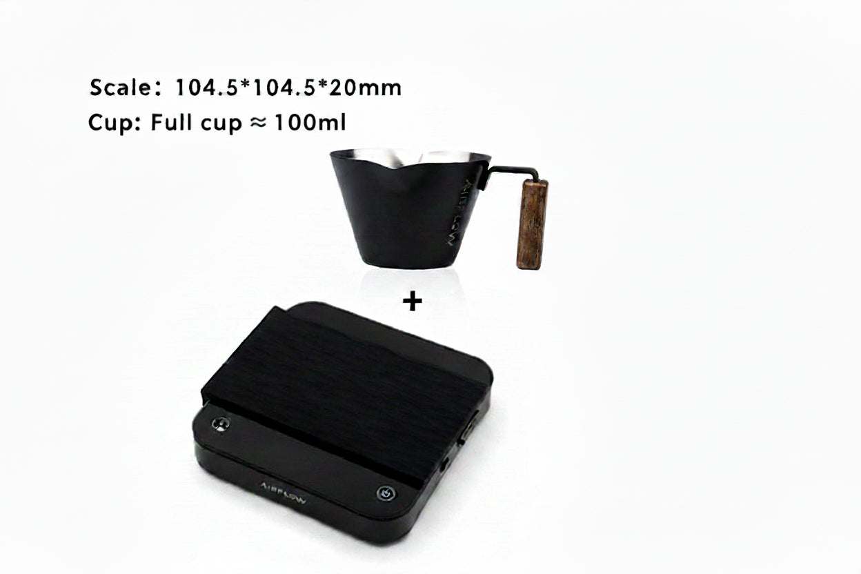 AIRFLOW mini digital coffee scale with timer for espresso shots