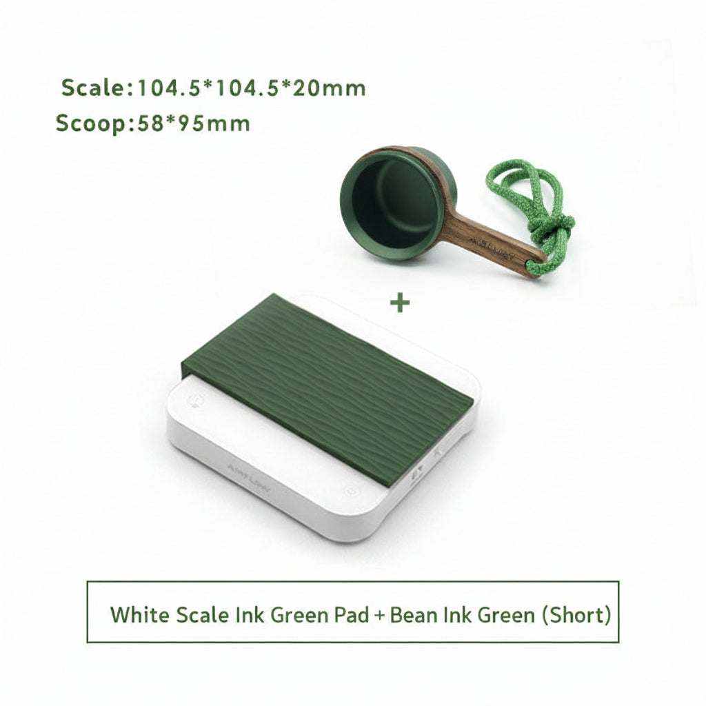 Compact AIRFLOW mini digital coffee scale with timer for espresso brewing