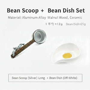 ceramic coffee bean dosing tray with ergonomic spout in vibrant colors