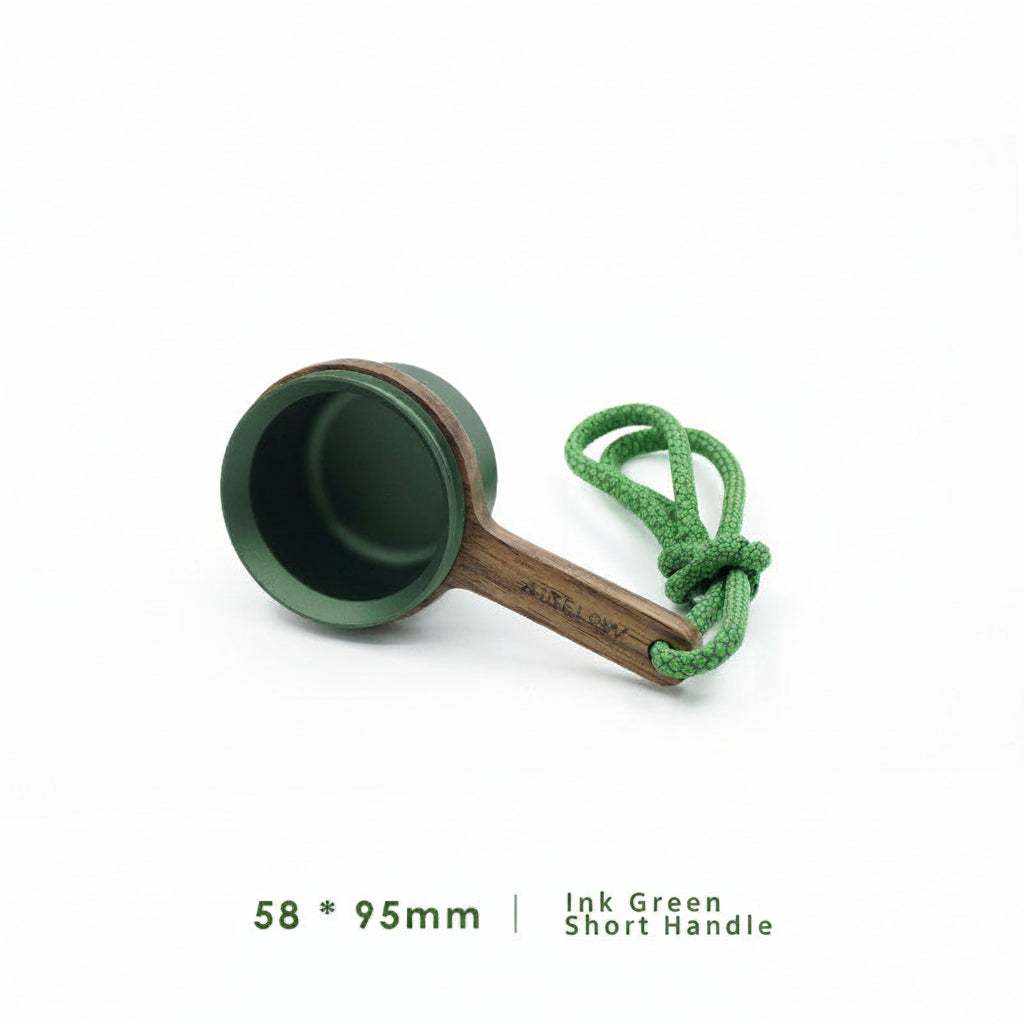 coffee bean scoop with walnut wooden handle